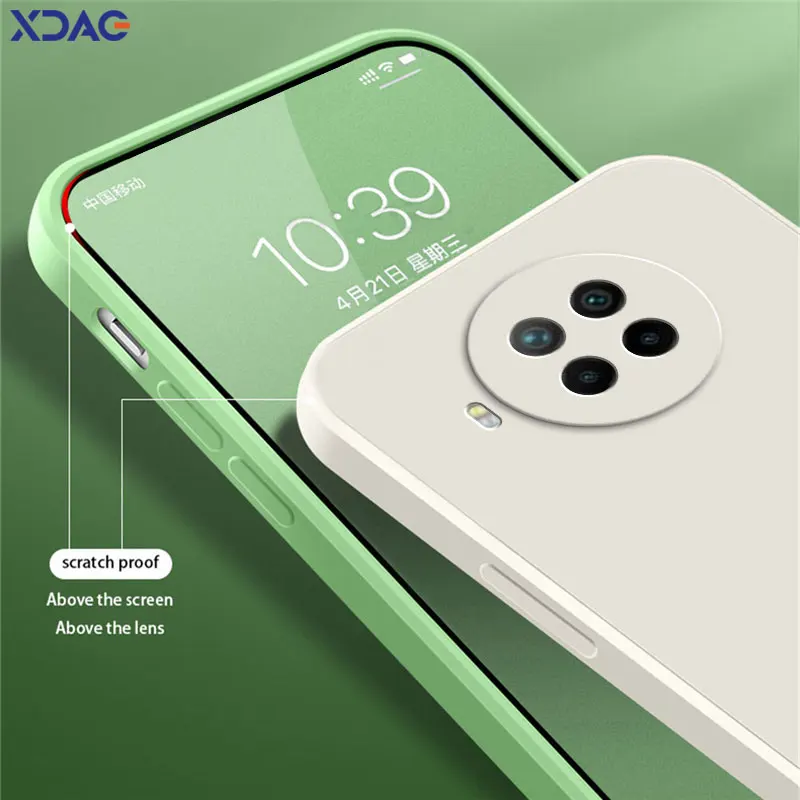 Funda de teléfono líquida cuadrada para Xiaomi Mi 10T Pro Lite 5G, funda protectora de silicona suave para cámara Xiaomi10T Mi10T 10TPro 10TLite - imagen 5