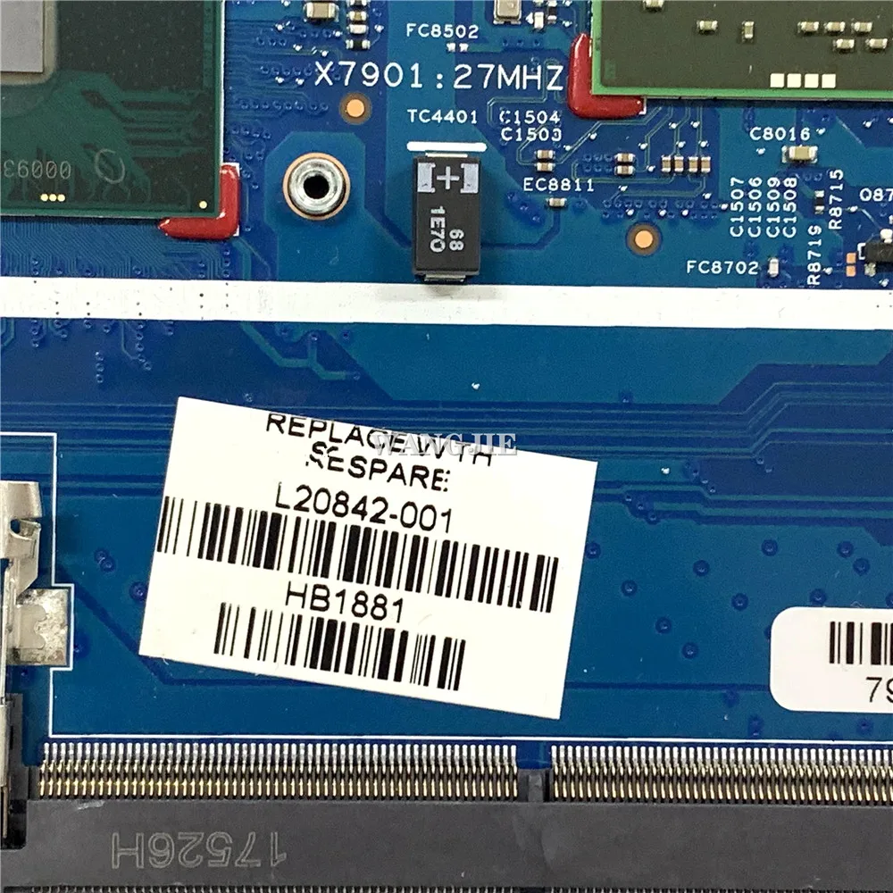 Para HP Pavilion X360 15-CR 15T-CR placa base de computadora portátil SR3LC i7-8550U L20842-001 L20842-601 17895-1 448.0EH09.0011 - imagen 3