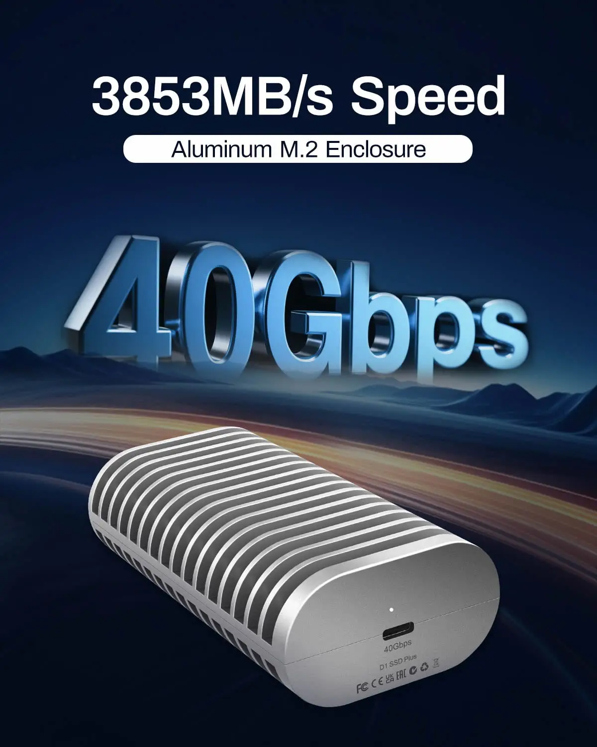 TERRAMASTER D1 SSD Plus Caja SSD NVMe M.2 de 40 Gbps (sin disco) - imagen 2