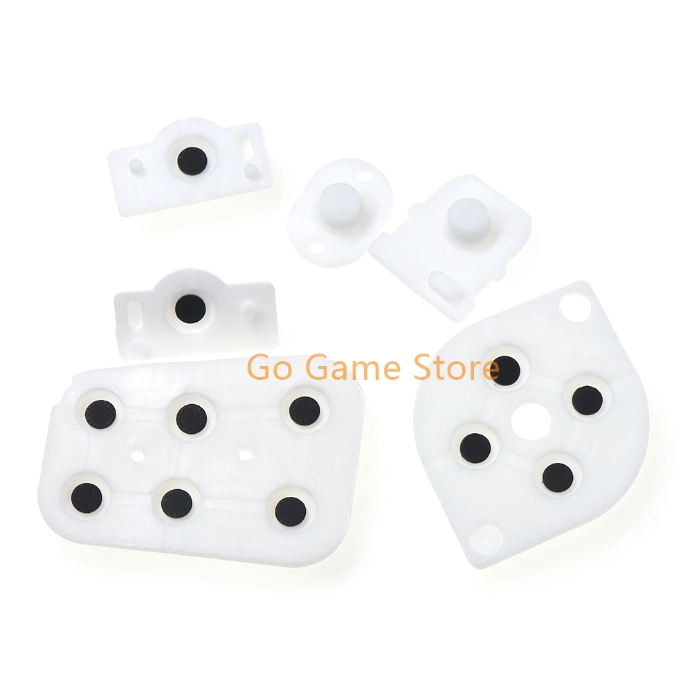 2 set/lote para controlador N64 Joy Pad almohadilla de silicona botón conductor piezas de reparación de goma - imagen 4