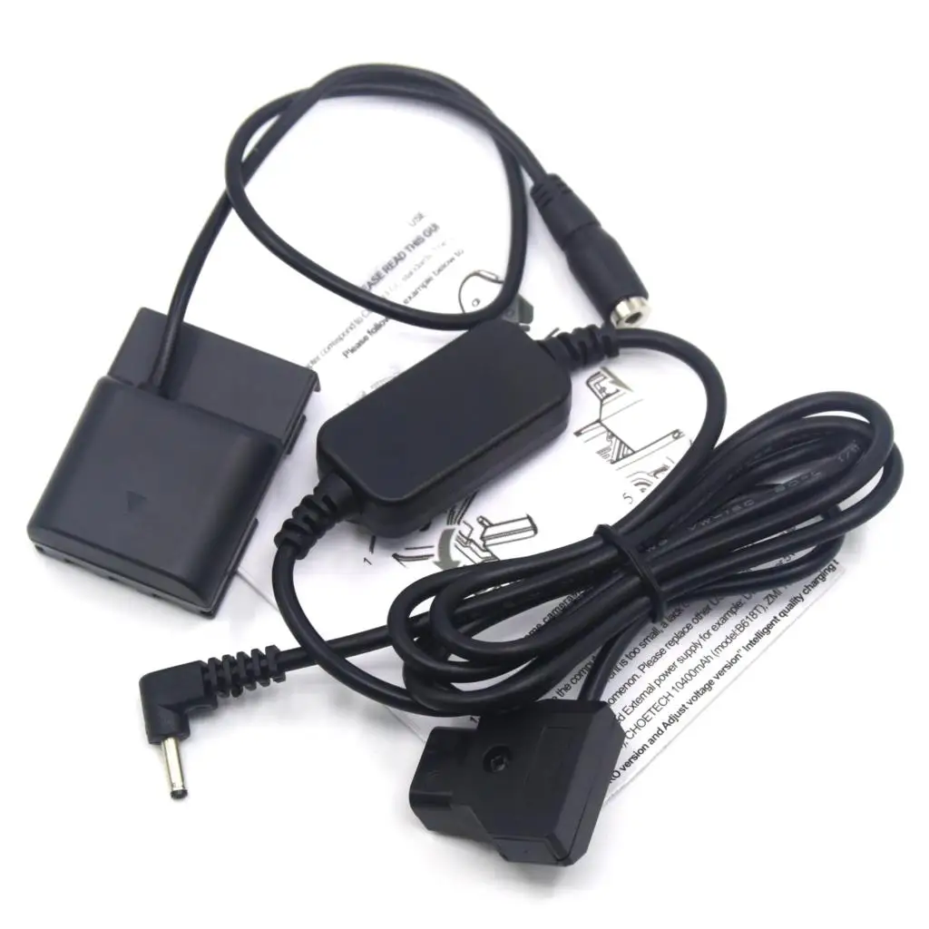 DR-20 acoplador CC NB-2L batería simulada + D-TAP Dtap 12-24V a 8V Cable reductor ACK-DC20 para Canon PowerShot G9 S40 S45 S50 S55 S60 - imagen 5