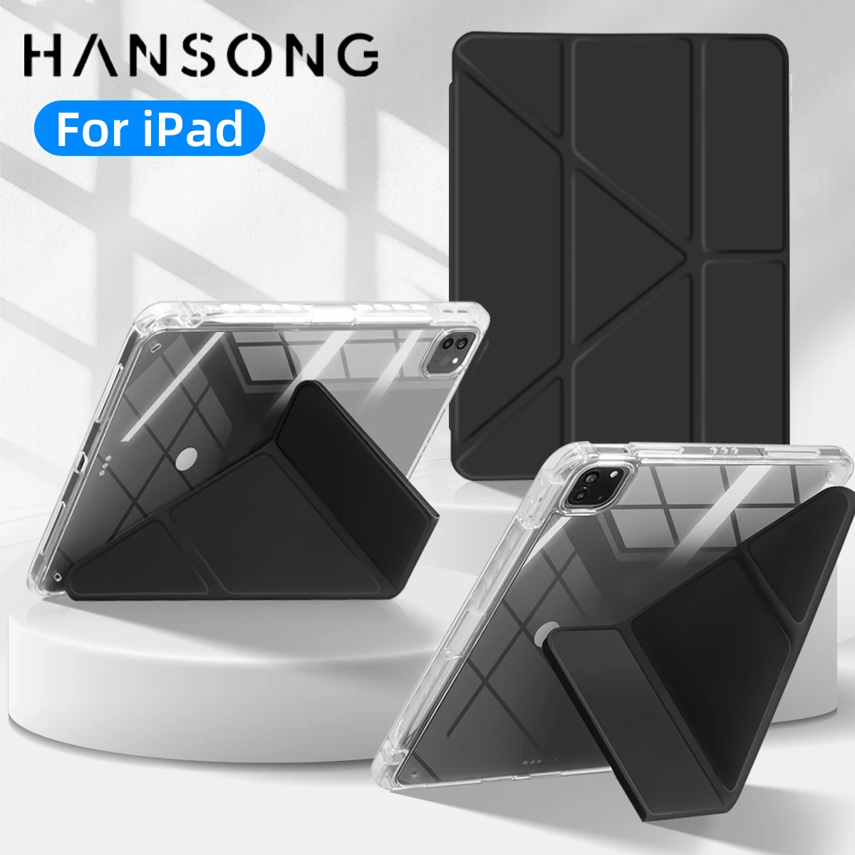 Funda transparente para iPad Pro 11 iPad 10,2 7a 8a 9a 10a generación funda iPad Air 6 5 4 3 10,2 10,9 13 12,9 M2 M4 mini 6 7 8,3 funda transparente - imagen 2