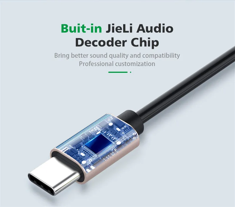 Adaptador de Cable de Audio auxiliar USB tipo C a conector de 3,5mm para auriculares, altavoz, Cable auxiliar para coche, Cable convertidor tipo C de 1,5 M - imagen 4