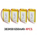 383450-650mAh 4PCS