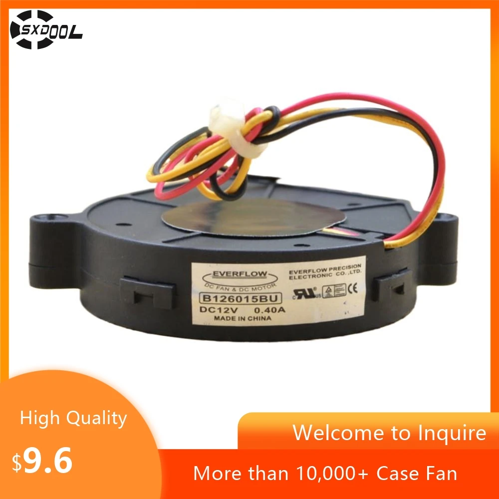 Ventilador 6015 para Everflow B126015BU 60x60x15mm 12V 0.4A doble bola 6200RPM ventilador de alto rendimiento - imagen 2