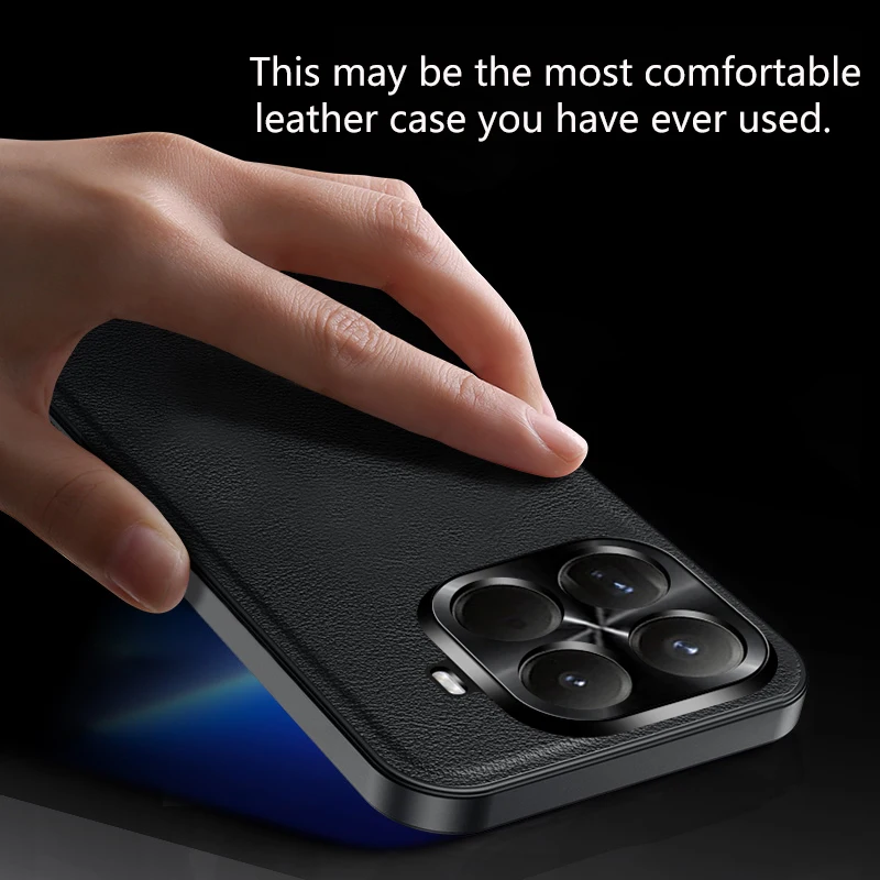 Para Xiaomi Mi 15T Pro funda de lujo de cuero PU mate a prueba de golpes funda protectora trasera para Xiaomi Mi 15T 14T Pro carcasa de teléfono - imagen 2