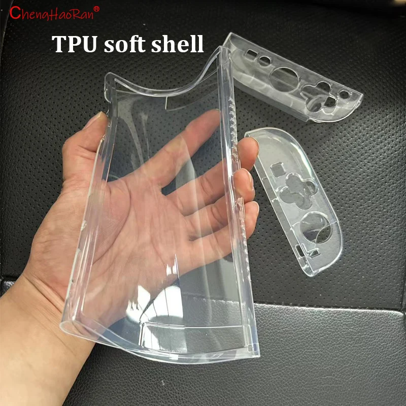 2025 NUEVA carcasa transparente para consola de juegos NS Switch 2, accesorios Joy-con, Protector completo, carcasa dura de PC, protección suave de TPU - imagen 3