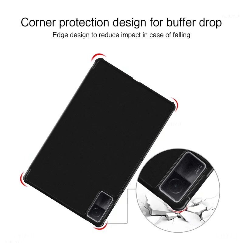 Funda de cuero PU para Xiaomi Redmi Pad, carcasa con tapa magnética, soporte triplegable, 10,61 pulgadas, 2022 - imagen 4