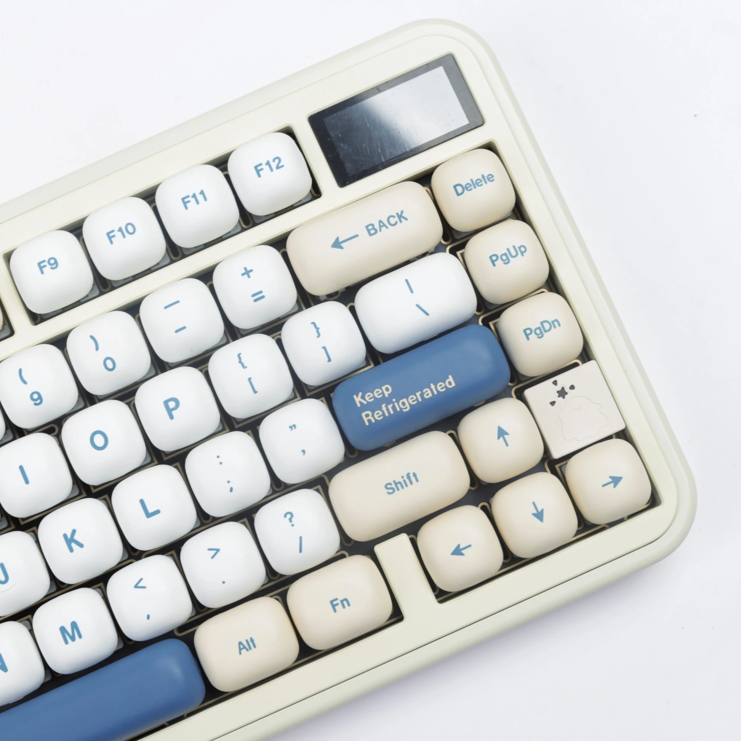 MOG-teclas Pbt Dye-Sub, juego grande de teclas, leche de soja GMK para teclado mecánico 7u Alice, diseño dividido, Wooting Hi75 personalizado - imagen 2