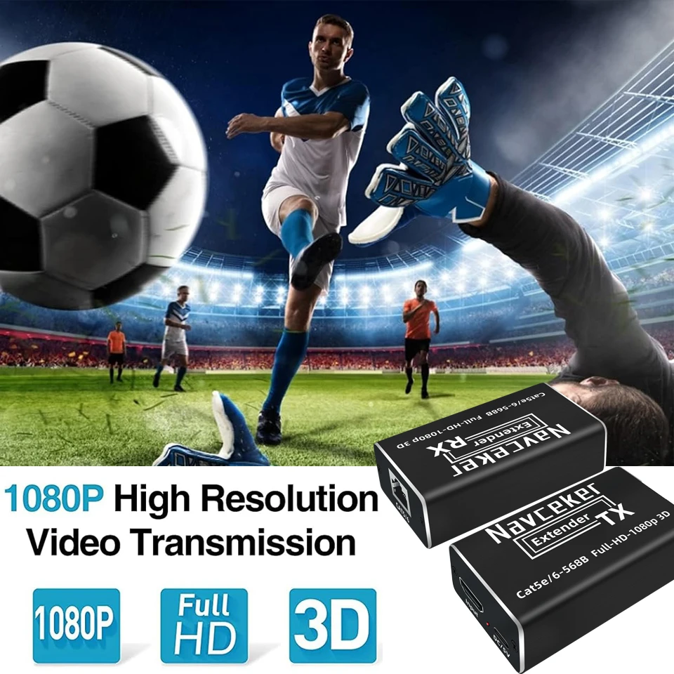 Navceker Extensor HDMI RJ45 1080p 3D - imagen 5