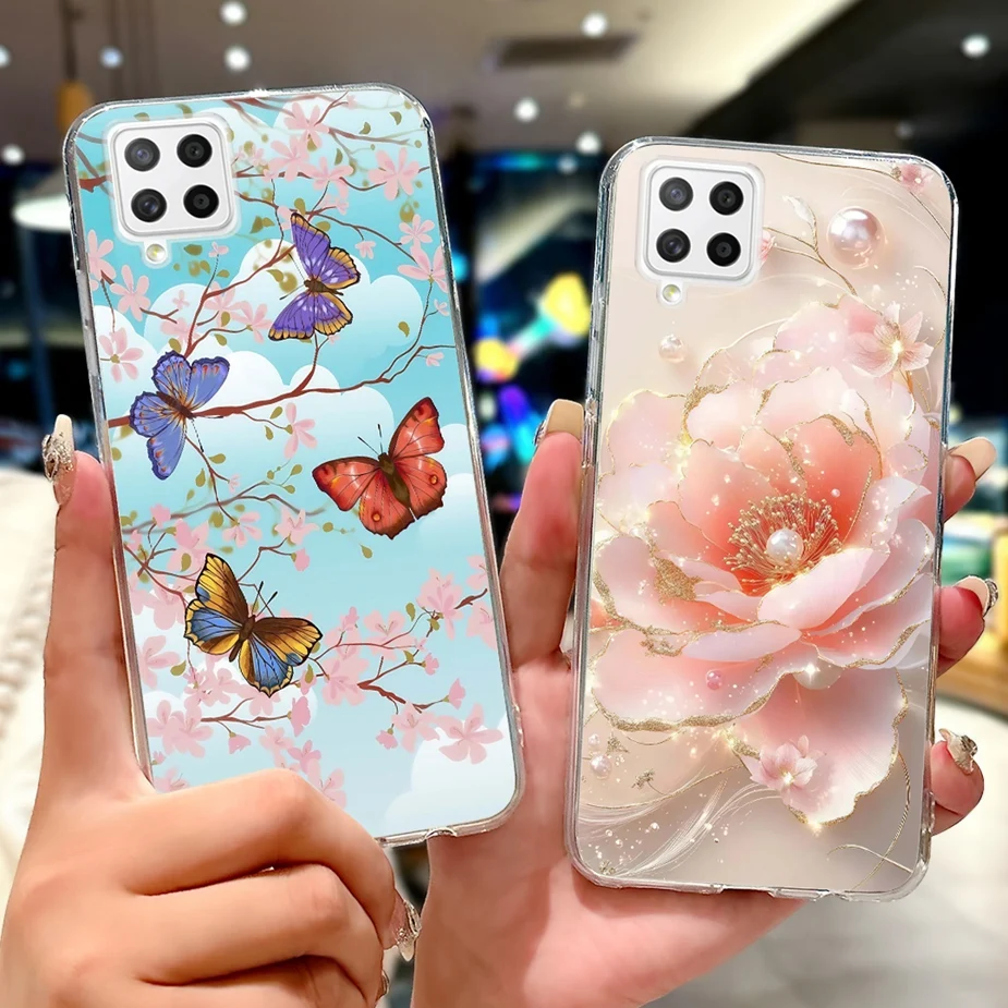 Para Samsung Galaxy A22 4G funda elegante pintada funda de teléfono de silicona suave para Samsung A22 A 42 Galaxy A42 5G bolsas de cubierta trasera - imagen 2