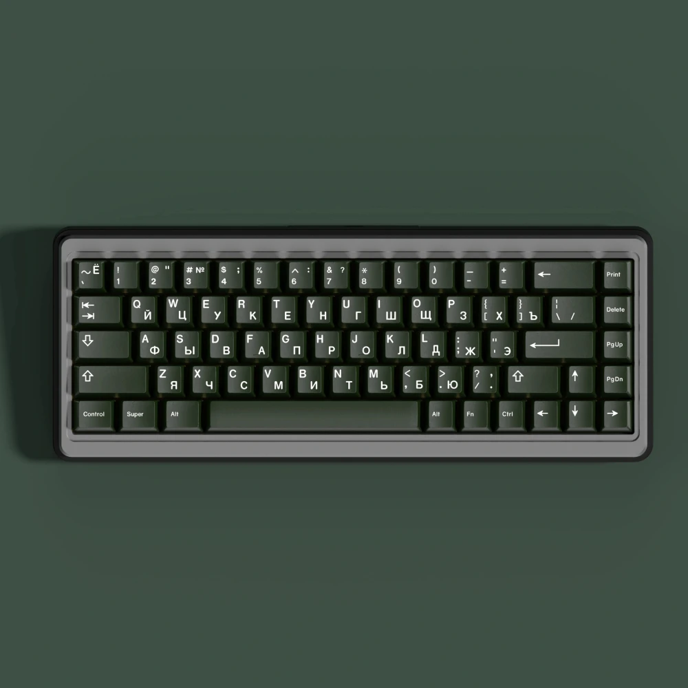 Teclas de Esmeralda rusa de 143 teclas, teclas totalmente verdes, perfil de cereza, sublimación de tinte PBT para teclas de teclado MX, diseño ANSI/ISO - imagen 2