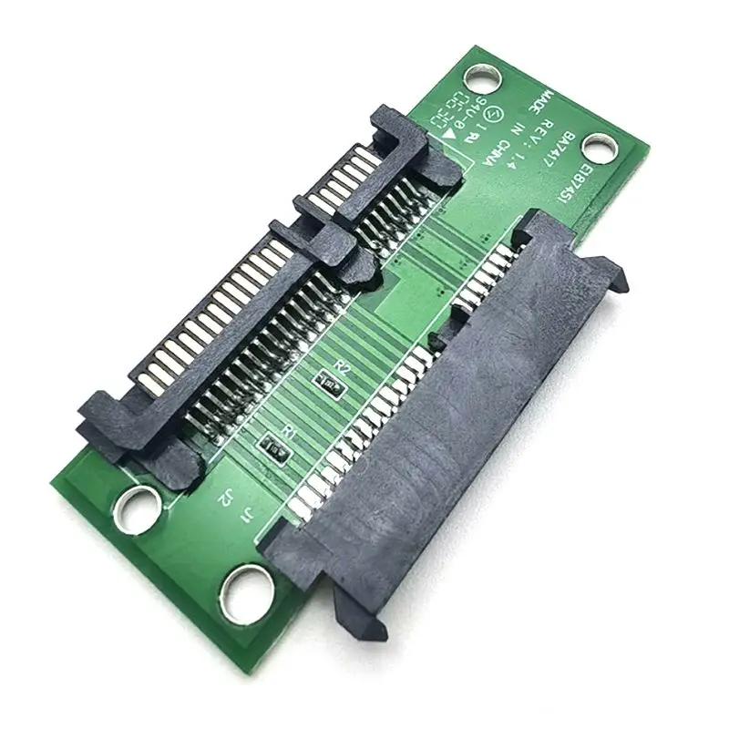 Interfaz de extensión de alimentación de datos SATA, tarjeta de conversión SATA macho a hembra, 22 pines, 7 + 15, tarjeta adaptadora de disco duro extendida para ordenador portátil - imagen 3