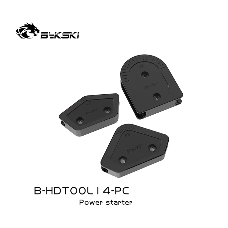 Bykski-ABS multiángulo de uso para tubería acrílica PETG, molde de codo de tubo duro de 12mm/14mm/16mm de diámetro, 3 unids/set/juego, Kit de herramientas de curva - imagen 2