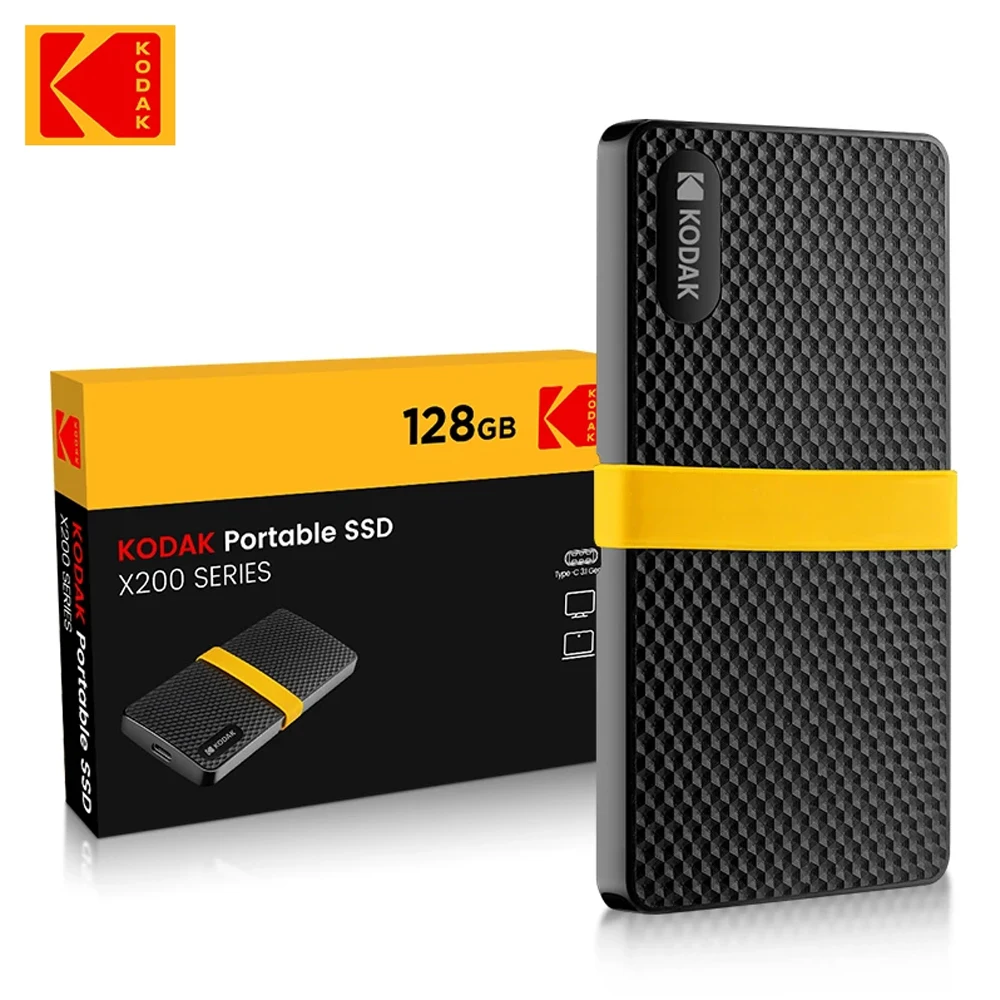 KODAK X200 SSD portátil 1TB tipo C USB3.1 disco duro externo 512GB 256GB para ordenadores portátiles Smartphone PC - imagen 4