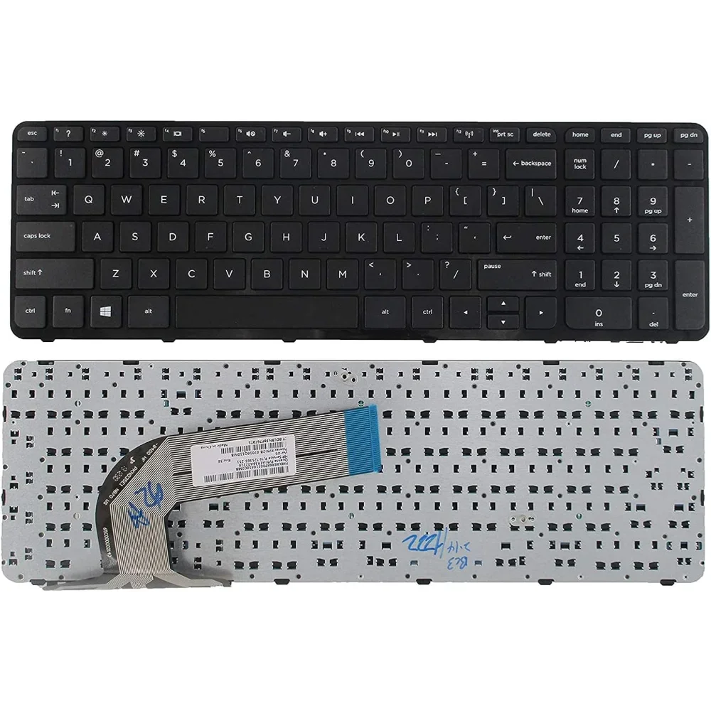 Teclado para ordenador portátil estadounidense para HP Pavilion 17E 17-E 17-N 17Z-E 17-E000 17-E100 720670-001 725365-001 serie negro diseño estadounidense