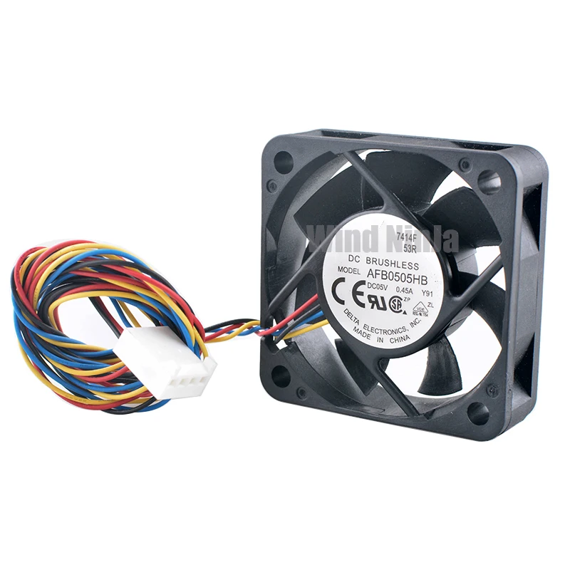 Ventilador de refrigeración AFB0505HB de 5cm y 50mm, 50x50x15mm, 5V, 0,45a, 4 pines, doble rodamiento de bolas, microdispositivo, ventilador de chasis para disipación de calor mejorada - imagen 4