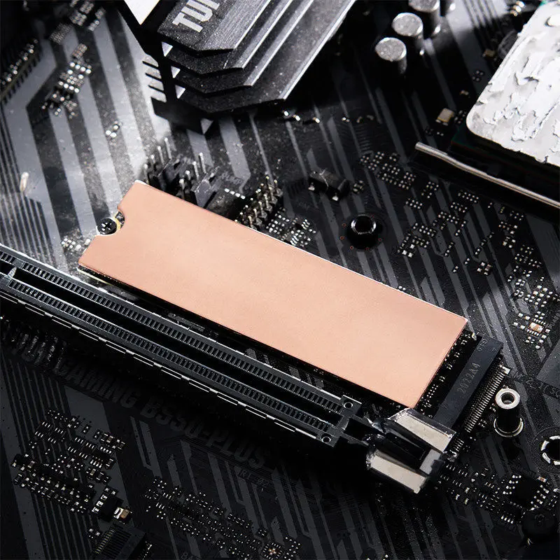 Disipador de calor M.2 SSD NVME NGFF M.2 2280 disco duro de estado sólido disipador de calor de cobre puro B80 radiador enfriador fino para ordenador portátil - imagen 3