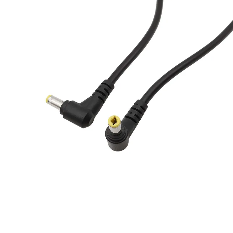 Enchufe de alimentación de CC de ángulo recto, conector de Cable de extensión de CC macho a macho de 5,5x2,5mm, Compatible con tira LED de cámara CCTV de 5,5x2,1mm - imagen 5