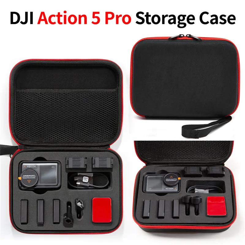 Estuche de transporte portátil, funda protectora para cámara, caja de viaje, bolsa de almacenamiento para DJI OSMO Action 5 Pro Action 4 3, accesorios para cámaras