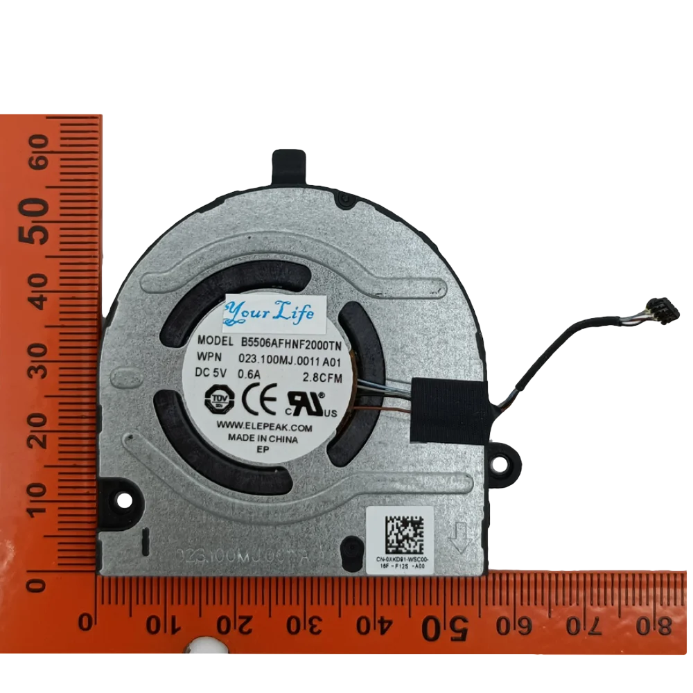 Ventilador de refrigeración para portátil Dell Inspiron 13 5310 Vostro 5310, Latitude 3320 CPU GPU ventiladores de refrigeración CN-0XKD91 06T5J2 0HM04F HM04F nuevo - imagen 5