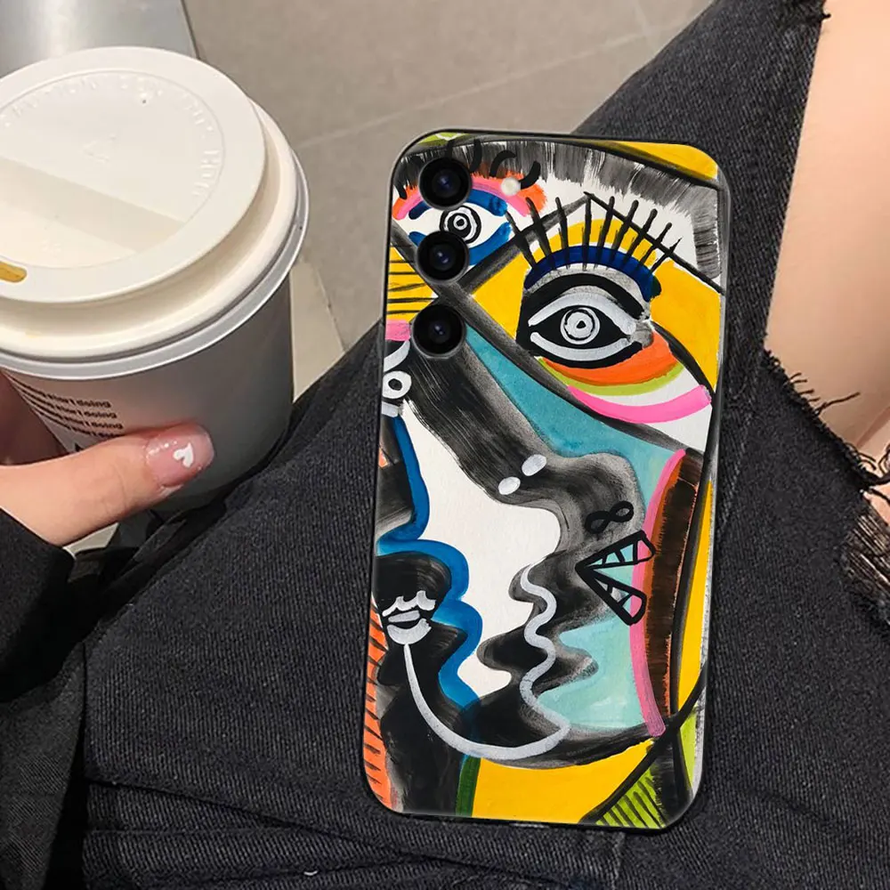 P-picasso pintura de arte abstracto Funda de teléfono para Samsung Galaxy S25 S24 S23 S22 S21 S20 FE S10 S9 PLUS ULTRA Funda Capa - imagen 5