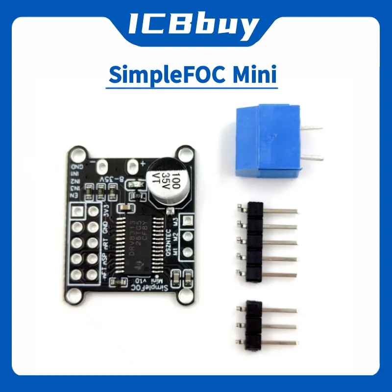 Módulo SimpleFOC Mini DRV8313, placa controladora de Motor sin escobillas CC, controlador de Control FOC, Control SVPWM DC 8-30V