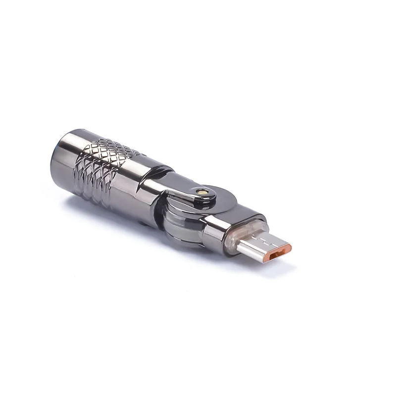 Adaptador USB tipo C, convertidor de conector macho tipo C hembra a Micro USB giratorio de 180 grados para Cable de datos de cargador Xiaomi Samsung - imagen 4