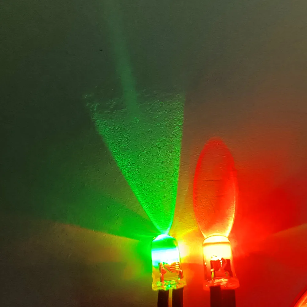 Vela parpadeante de 3 mm y 5 mm y blanco parpadeante único blanco cálido rojo verde amarillo 5 colores 20 diodos LED por color, un total de 100