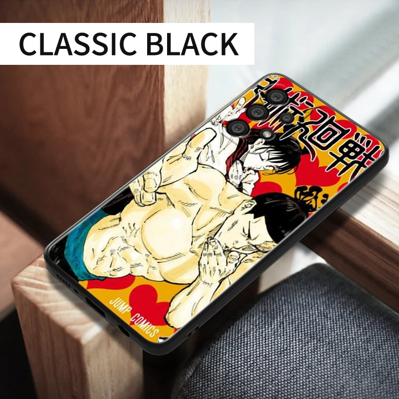 Póster de Anime Jujutsu Kaisen para Samsung A55, A35, A25, A15, A14, A73, A53, A13, A05S, A03S, A02S, A71, A52, A32, funda suave negra para teléfono - imagen 5