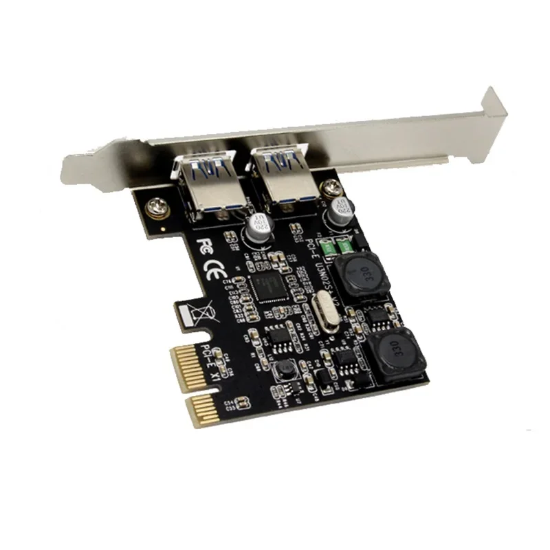 PCI-Express a 2 puertos USB 3.0 Host controlador tarjeta adaptador Hub Super velocidad 5 Gb/s - imagen 4