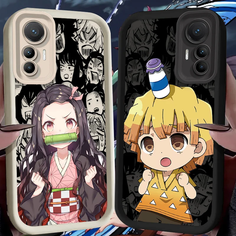 Funda de silicona suave de Anime Demon Slayer para Xiaomi, POCO X6, X5, X4, GT, X3, NFC, F3, F4, F5, F6, M5S, C65, M6 Pro, 4G, 13T, 12T, 11T, 13, 12, 11