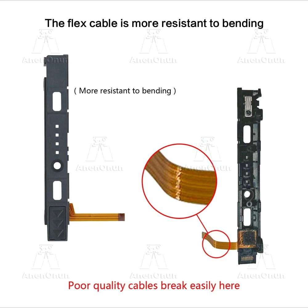 Kit de reparación de repuesto Premium para riel deslizante Joycon OLED, interruptor/interruptor con Sensor, Cable flexible, riel deslizante izquierdo y derecho, piezas duraderas - imagen 5