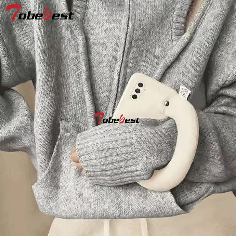 Funda de teléfono con pulsera de cuero acolchado de algodón de mano para Samsung Galaxy A16 A26 A36 A56 A06 A15 A25 A35 A55 A14 A24 A34 A54 - imagen 3