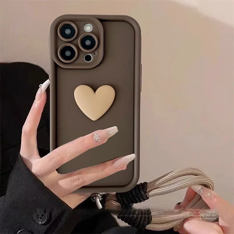 Funda de teléfono coreana 3D con forma de corazón y flor para muñeca, funda de silicona de TPU para Honor X9A 5G X9B X8A X8C X7A X6A X7B X8 400 Lite 200 Pro - imagen 5