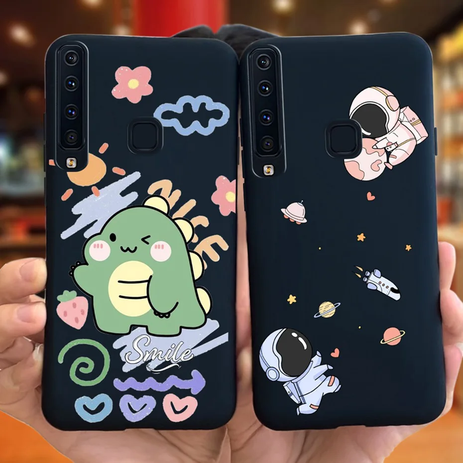 Funda de silicona suave con dibujos animados para Samsung Galaxy A9, protector de silicona suave de Color caramelo para Samsung A9 2018, SM-A920F, A9200, 2018 - imagen 2