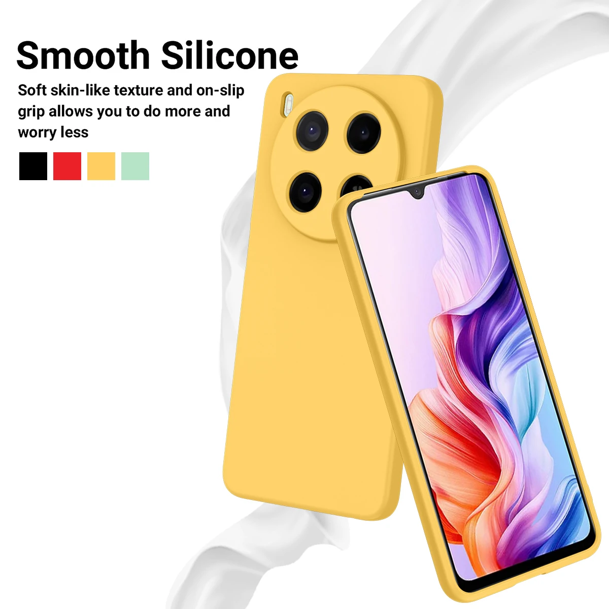Funda de silicona para ZTE Blade V70 Max, sensación de piel suave, cubierta anticaída suave ultrafina para ZTE Blade V70 Max, parachoques a prueba de golpes - imagen 3