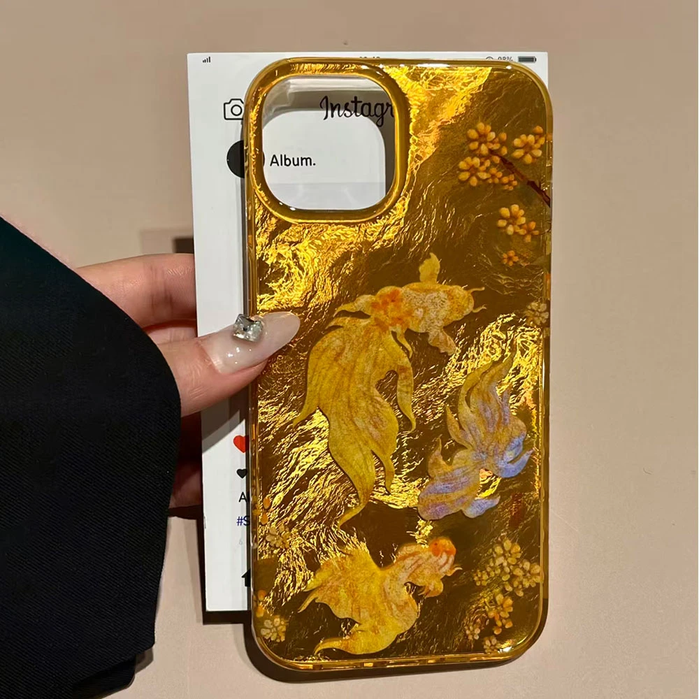 Funda de teléfono con diseño de caballo galopante de pez dorado para Xiaomi Redmi Note 15 14 13 12 11 10 10S 8 9 Pro 15C 9C 13C 14C A3 9A A1 A5 - imagen 4