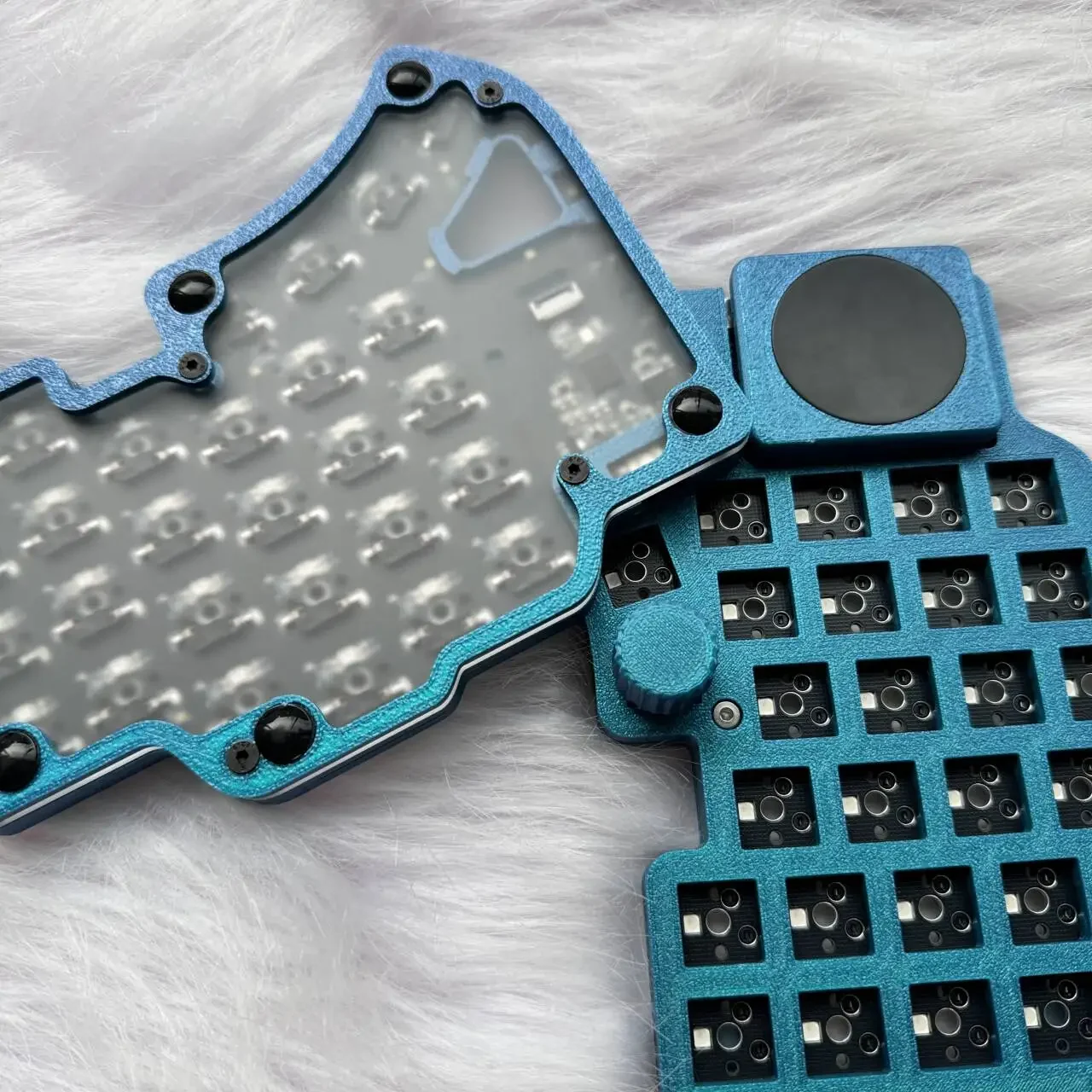 Dilemma Max Split Kit de teclado personalizado con cable RGB Hot-swap Fdm perilla de impresión panel táctil simular ratón soporte Vial Mx Switch - imagen 5