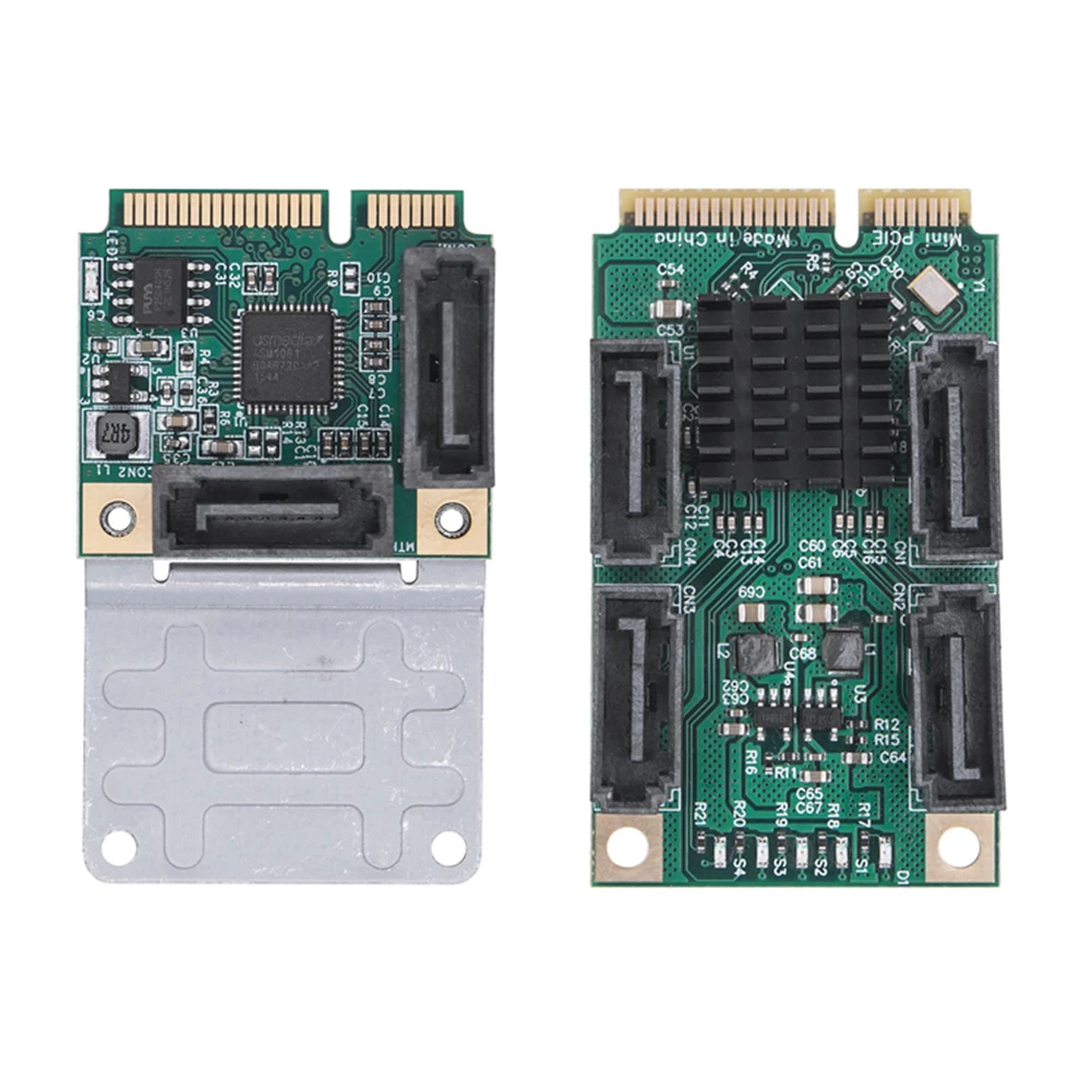 Mini tarjeta elevadora PCI-E a SATA3.0, convertidor M.2 PCI-E 2,0, tarjeta de expansión de clave B + M 2/4, SATA 3,0, tarjeta adaptadora SSD - imagen 3