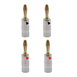 Conectores Banana 4mm Chapado Oro para Altavoz y Audio