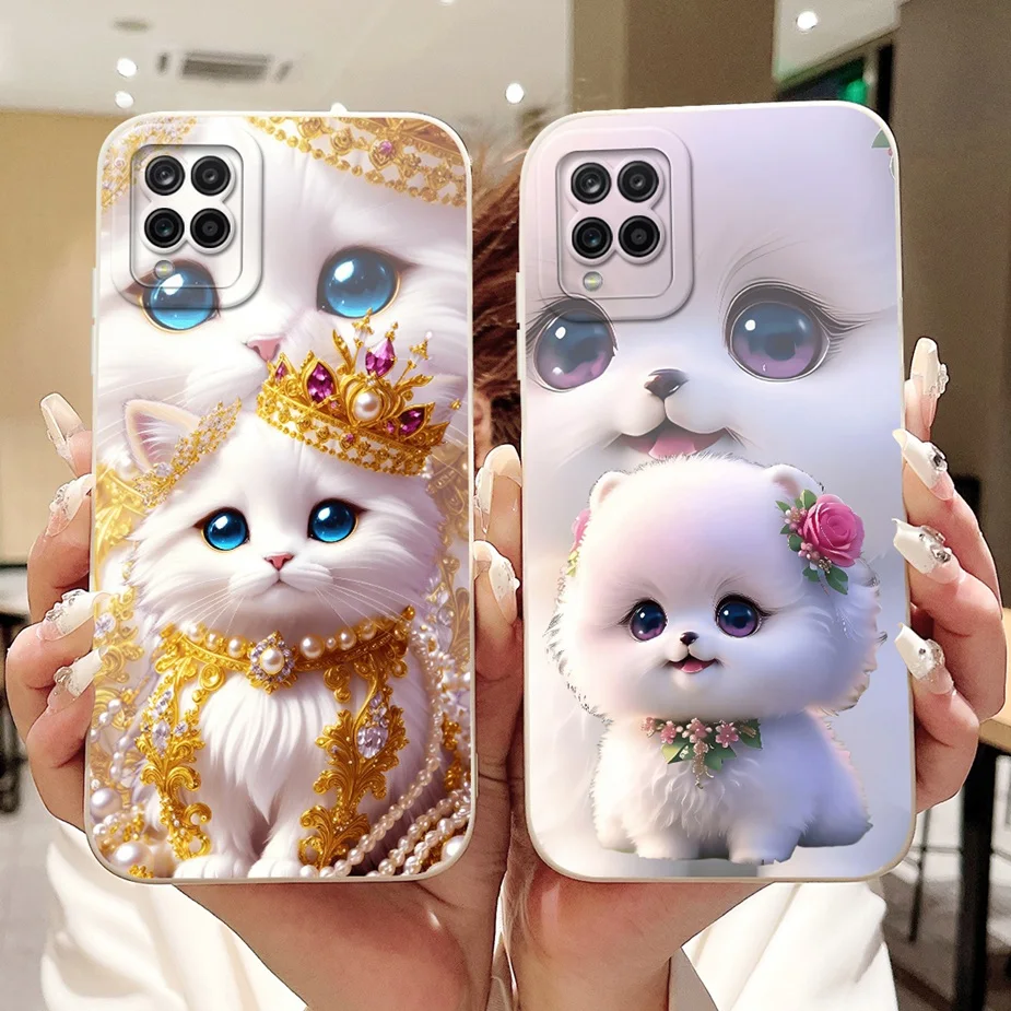 Para Samsung Galaxy A12 funda M12 F12 nueva cubierta pintada de caramelo funda de silicona suave para Samsung A12 M 12 Galaxy M12 F12 Fundas parachoques - imagen 2