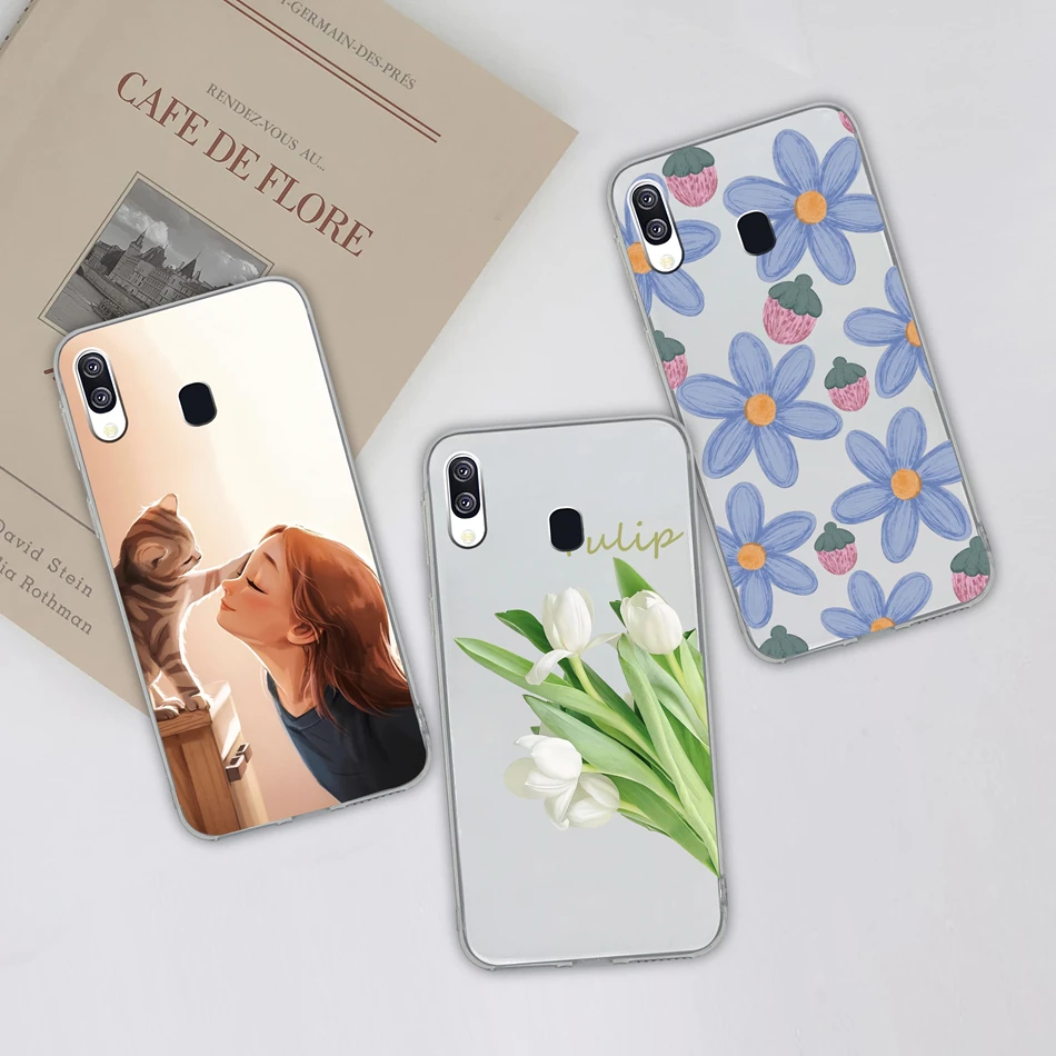 Para Samsung Galaxy A40 A41 funda de teléfono Simple creativa transparente contraportada para Samsung A 40 A 41 suave TPU silicona anticaída Fundas - imagen 3