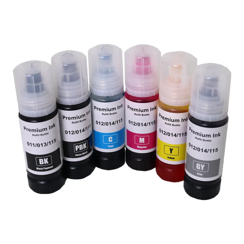 Recambio de tinta para impresora Epson L8160, L8168, L8180, L8188, ET-8500, ET-8550, EW-M873T, 70ML, 552, 011, 012, 013, 014, 554, 114, 115, 116 - imagen 4