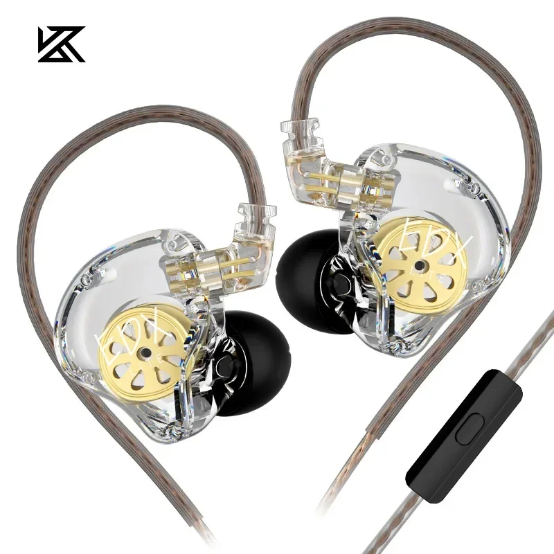 KZ EDX Lite Monitor de escenario auriculares en vivo HIFI con cable en la oreja auriculares dinámicos estéreo bajo deporte música auriculares regalo auriculares para juegos - imagen 2