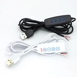 Cable Controlador Tira LED Dual Color USB 5V con Interruptor