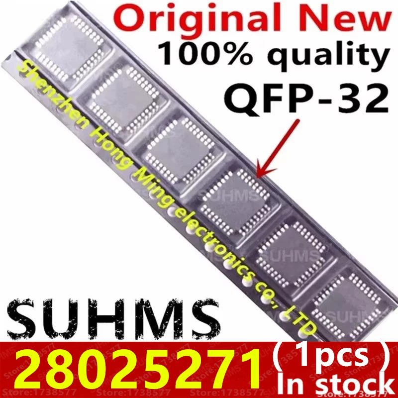 (1 pieza) 100% nuevo conjunto de chips 28025271 QFP-32