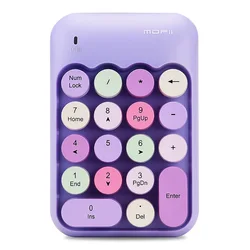 MOFII Teclado Numérico Inalámbrico 2,4 GHz Retro para PC