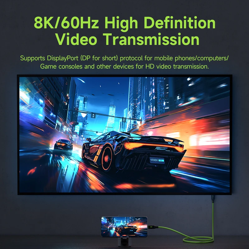 Hagibis USB C Cable de carga rápida magnético PD 240W 40Gbps Compatible con Cable de vídeo Thunderbolt 4/3 para computadora portátil iPhone 17 Tablet - imagen 5