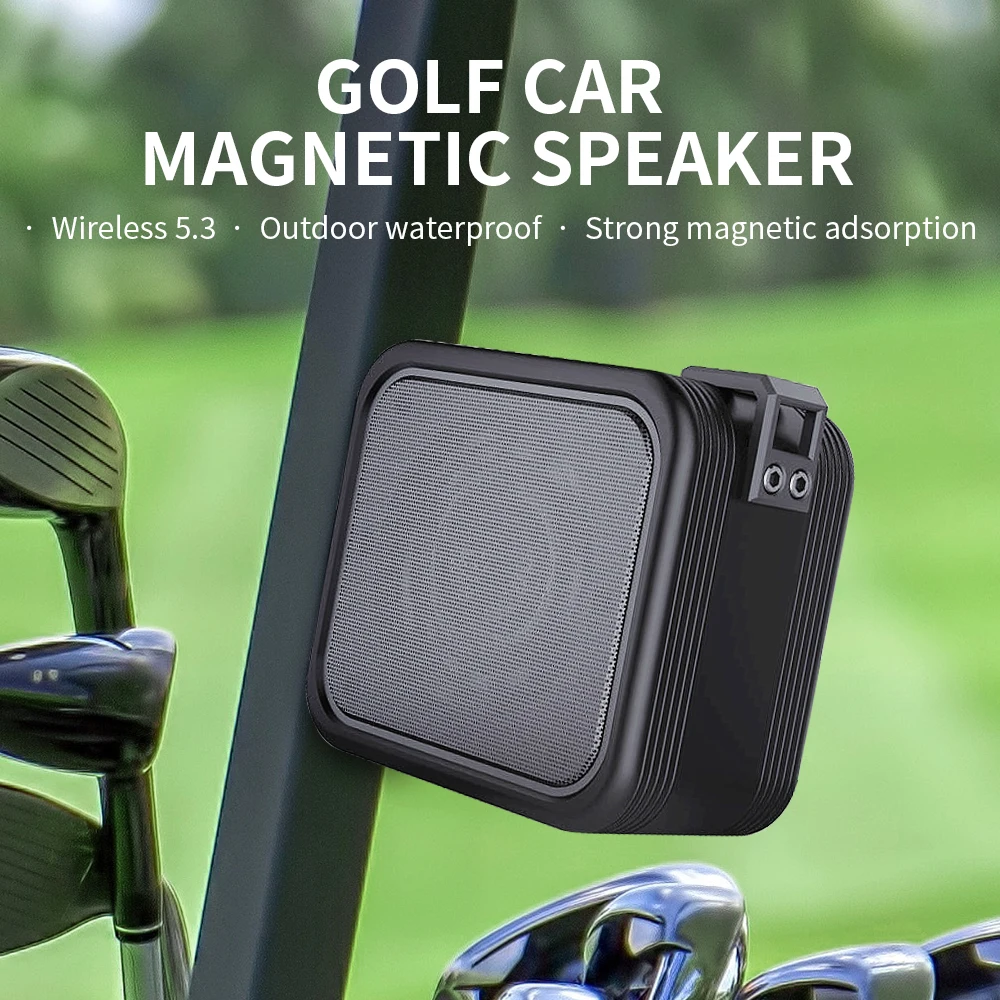 Mini altavoces Bluetooth, Woofer portátil para juegos, Golf al aire libre, succión magnética, Subwoofer impermeable para fiestas, sonido, teléfono móvil - imagen 3